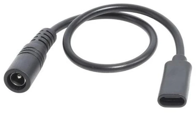 Main image of Type-C Female to 5.5x2.1 Female Cable 5521 to Type-C Connector Power Supply Cord 5.5x2.1mm Adapter USB Type C Converter