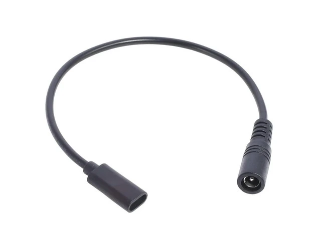 Alt view image 4 of 4 - Type-C Female to 5.5x2.1 Female Cable 5521 to Type-C Connector Power Supply Cord 5.5x2.1mm Adapter USB Type C Converter