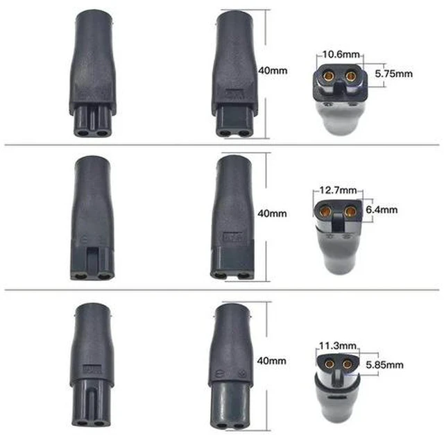 Alt view image 3 of 3 - 7 PCS Power Cord 5V Replacement Charger USB Adapter for Electric Hair Clippers, Beard Trimmers, Shavers, Beauty Instrum
