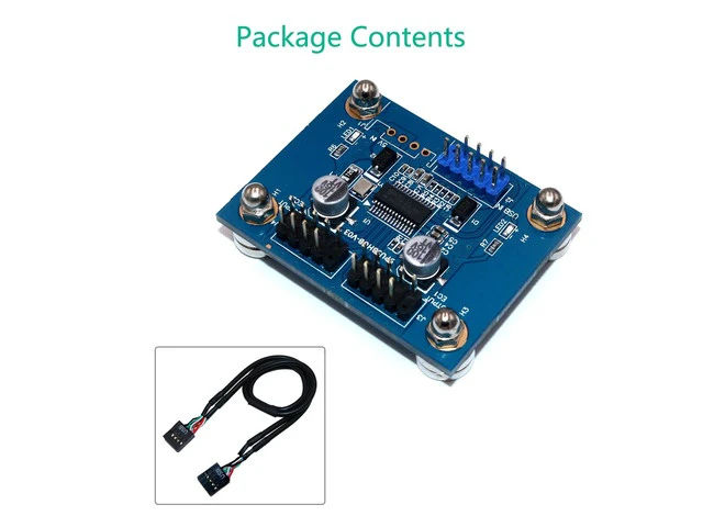 Alt view image 6 of 6 - 1X2 Motherboard USB 2.0 9pin Header 1 to 2 Extension Hub Splitter Adapter-Converter MB USB 2.0 Male to 2 Male-30CM 9-pin Cable