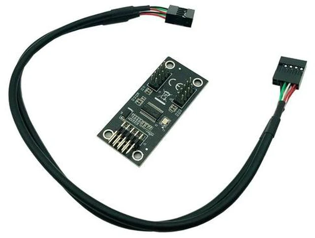 Alt view image 2 of 3 - USB 9pin to dual USB 9 Pin Header Extension Splitter Cable HUB Connector Motherboard Header Extension Splitter Cable Motherboard