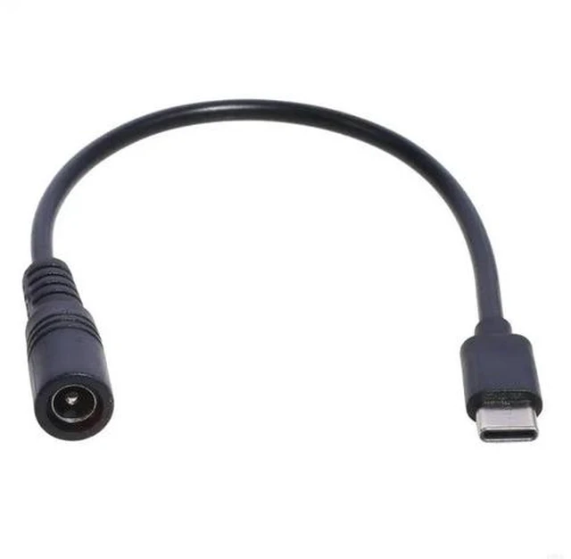 Alt view image 2 of 4 - USB C Male to DC5.5X2.1mm Female Power Extension Cable Charging Cord