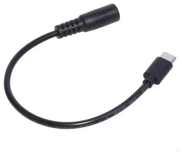 Alt view image 4 of 4 - USB C Male to DC5.5X2.1mm Female Power Extension Cable Charging Cord