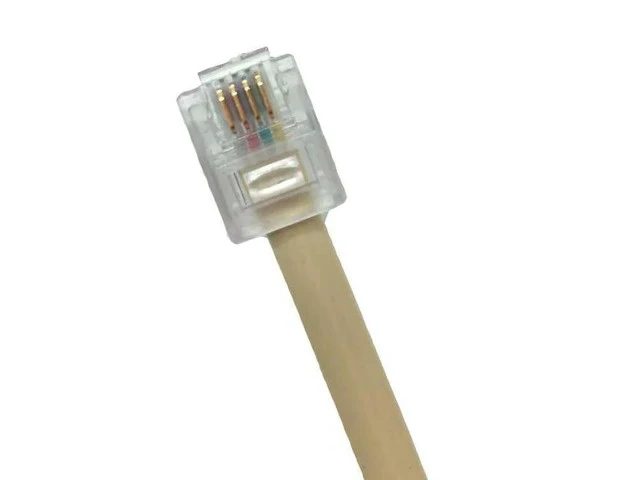 Alt view image 3 of 6 - RJ11 to 6P4C Cable Converter 1 In 2 Out Wire Splitter Telephone Ethernet Cord Adapter Landline Male to Female Plug Separator