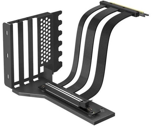 Main image of 2-Slot GPU Vertical Mount Bracket with 200mm PCIe 5.0 Riser Cable, High Speed GPU Extension Kit Compatible with RTX 5090 4090 RX 9070 RX 7900, Fit 7/8 Open PCI Slot PC Case
