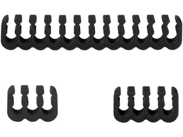 Alt view image 4 of 6 - Sleeved PSU Extension Cable Kit, ATX/EPS/8-Pin/6-Pin PCI-E Power Extension Cables with Cable Combs, White & Black Dual Color Braided Design, PC Custom Wiring Kit AC-048-CN1NAN-A1