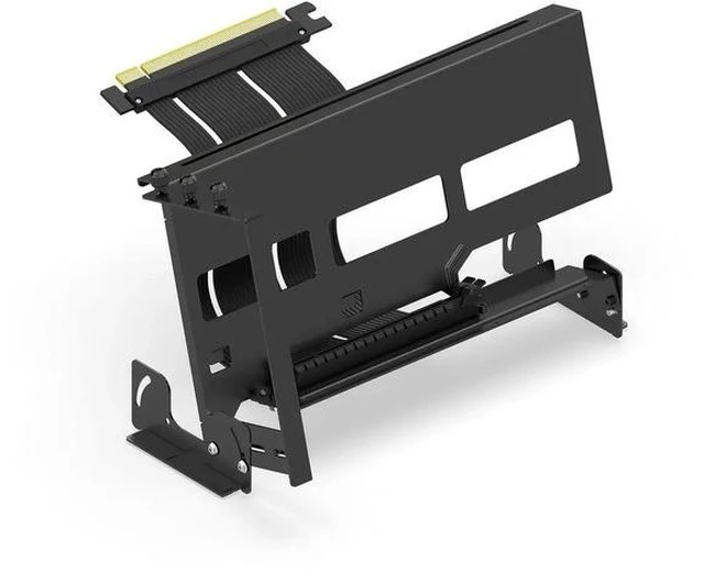 Main image of PCIe 4.0 GPU Mount Bracket with Multi-Angle Adjustable VGA Support Holder, 17cm 6.69in PCIe 4.0 X16 Gen4 Riser Cable Kit Black