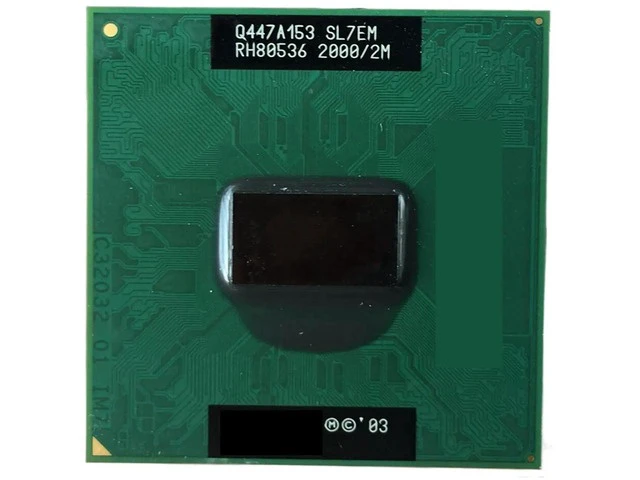 Alt view image 2 of 2 - CPU Processor PM 755 Laptop Processor SL7EM 2.0GHz 2MB L2 Cache 400MHz FSB Socket 478/479 Notebook CPU Replacement