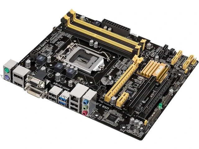 Alt view image 3 of 6 - For ASUS B85M-E Desktop Motherboard Intel B85 LGA 1150 Socket Support Intel i3 i5 i7 Pentium Celeron DDR3 32GB Micro ATX UEFI BIOS Original Mainboard