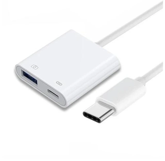 Main image of USB C Hub Type C to Standard Type-A USB3.0 Female with PD Power Charge Adapter 2 in 1 USB Extender Compatible with MacBook Laptop Tablet Phone