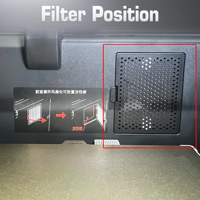 Alt view image 5 of 7 - 2 Pack Upgraded HEPA 13 & Activated Carbon Air Filter for QD Q2 3D Printers, Replacement Filter for VOCs, PM2.5, Ultrafine Particles & Odors, Q2 Accessories & Parts