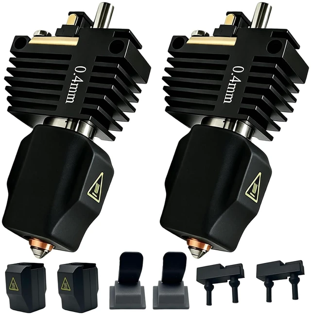 Main image of 2 PK 0.4mm Creator 5 Hotend for Flashforge Creator 5 Pro Hot End,Quick Swap Integrated High Speed Hardened Steel Nozzle,Balanced Detail & Speed, 320 High Temp Print Head with Silicone Sock