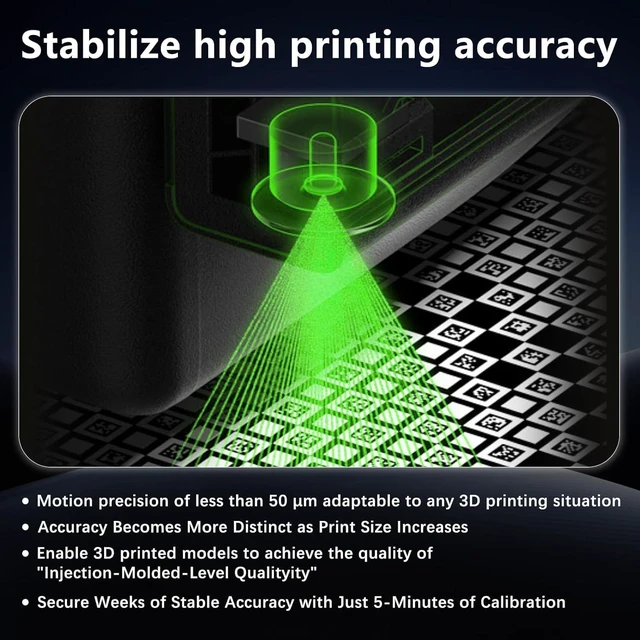 Alt view image 2 of 7 - X2D Vision Encoder for Bambu Lab X2D, High-Precision Calibration Encoder Board, Sub-50m Motion Accuracy Vision Encoder Plate, Direct Replacement Vision Encoder for Bambu X2D 3D Printer Accessories