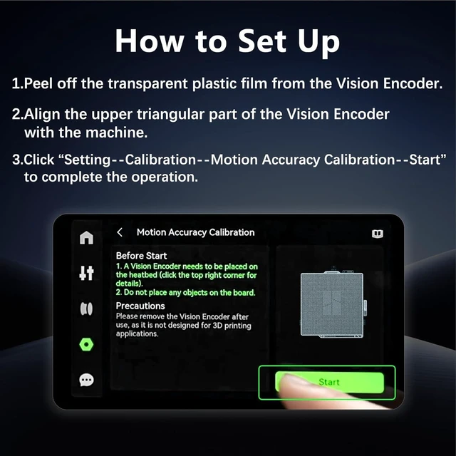 Alt view image 4 of 7 - X2D Vision Encoder for Bambu Lab X2D, High-Precision Calibration Encoder Board, Sub-50m Motion Accuracy Vision Encoder Plate, Direct Replacement Vision Encoder for Bambu X2D 3D Printer Accessories