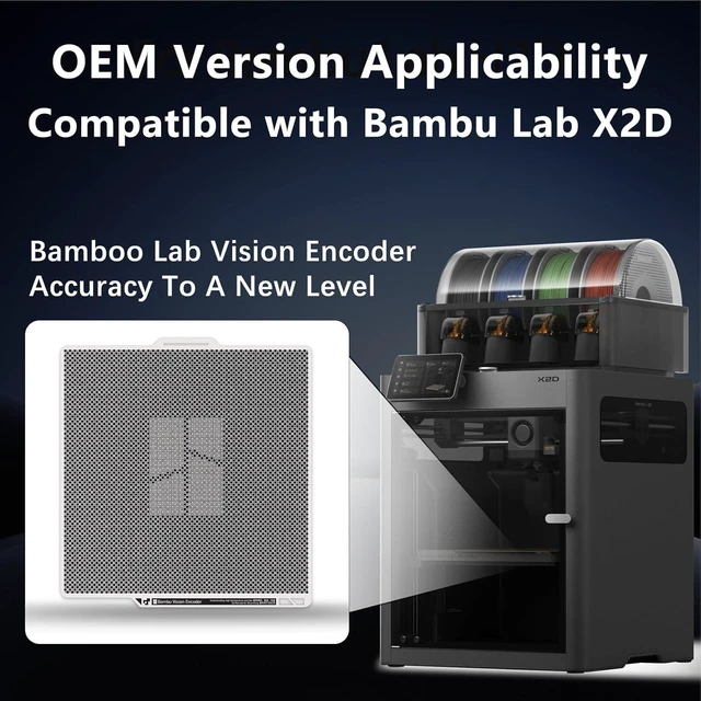 Alt view image 6 of 7 - X2D Vision Encoder for Bambu Lab X2D, High-Precision Calibration Encoder Board, Sub-50m Motion Accuracy Vision Encoder Plate, Direct Replacement Vision Encoder for Bambu X2D 3D Printer Accessories