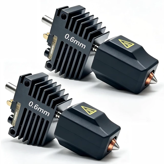 Main image of 2Pack 0.6mmHotend Kit for Flashforge Creator 5/Creator 5 Pro, Integrated QuickSwap Print Head with Hardened Steel Nozzle, 320°C WearResistant Replacement for Fast Printing & LargeSize Models