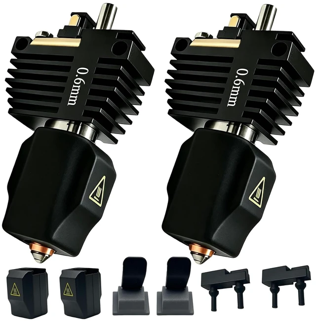 Main image of 2 PK 0.6mm Creator 5 Hotend for Flashforge Creator 5 Pro Hot End,Integrated HighFlow QuickSwap Print Head,320°C WearResistant Hardened Steel Nozzle,Replacement for Fast Printing & LargeSize Models