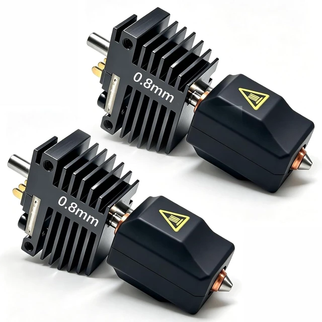 Main image of 2 PK 0.8mm Creator 5 Hotend Kit for Flashforge Creator 5/5 Pro, Integrated Hardened Steel Nozzle, Quick Swap High-Flow Print Head, 320°C Wear-Resistant for Faster Printing & Large Models