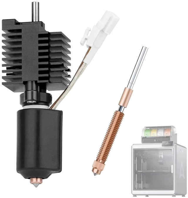 Main image of K2 Plus Ceramic Heating Block Kit with Extra Nozzle, High Flow Hotend Kit,Unicorn Quick Swap Nozzle Kit, 350°C High Temperature Resistance, All-Metal Integrated Design for Creality K2 Plus