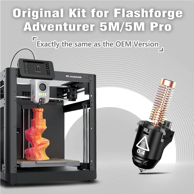 Alt view image 2 of 6 - Original 3D Printer 0.4mm Nozzle for FLASHFORGE Adventurer 5M Hotend,3S Quick Detachable Nozzle,Up to 280 High Temperature High Flow 32mm³/s Nozzle,Adventurer 5M Pro Nozzle