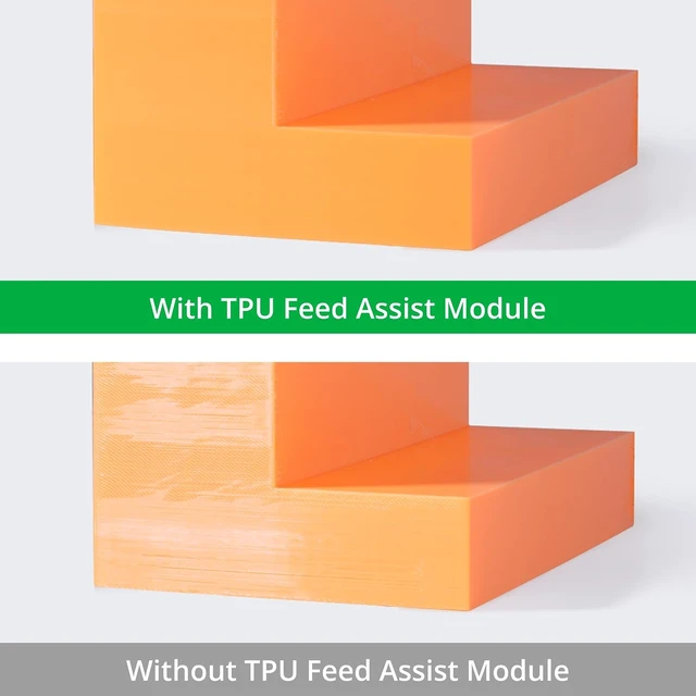 Alt view image 4 of 6 - for Bambu Lab H2C H2D H2S X2D P1S P1P X1C TPU Feed Assist Module,Flexible Filament 3D Printer Accessory, Reduces Clogging and Tangling, Enhances Extrusion Stability Constant Push to Prevent Slipping