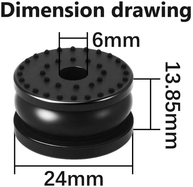Alt view image 7 of 7 - Anti-Vibration Feet for Bambu Lab H2D/H2S, Shock-Absorbing Foot Pads, Noise Reduction, Easy Installation 3D Printer Replacement, 1200KG Total Load Capacity