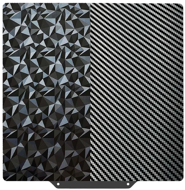 Main image of PEO PET Build plate for AD5X/5M/5M pro/Ender 3/3 Pro/Ender 3 S1/Ender 3 V2 Neo/Ender 3 Neo, Diamond PEO+Carbon Fiber PET Spring Steel Sheet 235 x 235 mm for Flashforge 3D Printer Platform
