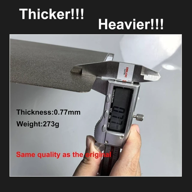 Alt view image 2 of 7 - Upgraded Thicker Textured PEI Plate 0.77mm with QR Code for Bambu Lab P1S/P2S/P1P/X1/X1C/A1/X2D 3D Printer, 257x257mm Dual-Textured Plate, Heated Bed Magnetic Flexible Spring Steel PEI Sheet Plate