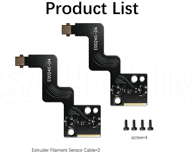 Alt view image 6 of 6 - 2 Pack P2S Extruder Filament Sensor for Bambu Lab P2S, Hall Switch Board Assembly with FPC Cable, Accurate Filament Runout Detection & Cutter Position Monitoring, Hotend Extruder Replacement Part