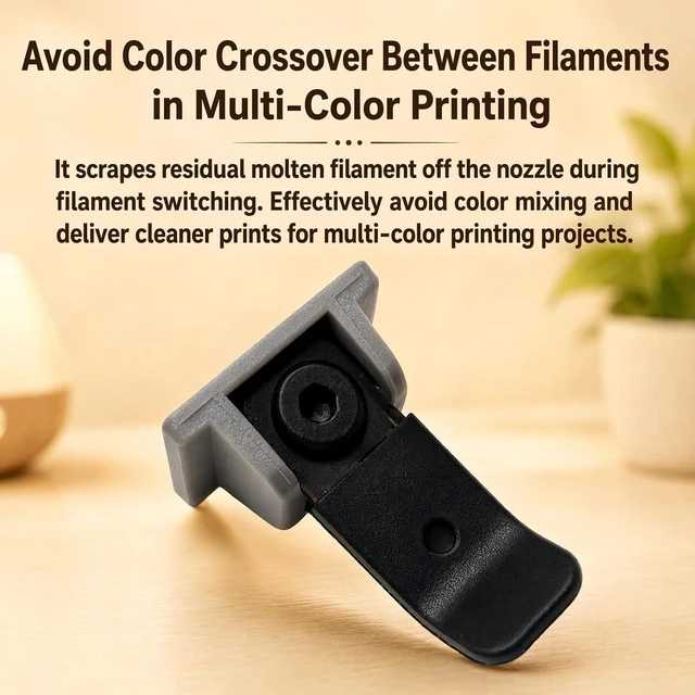 Alt view image 3 of 7 - 4 Pack C5 Plug Seat Assembly for Flashforge Creator 5/5 Pro,Nozzle Blocker Prevent Filament color crossover, Automatic Nozzle Wiper, High Temp Resistant Anti-Ooze Block for 4-Toolhead FlashSwap System