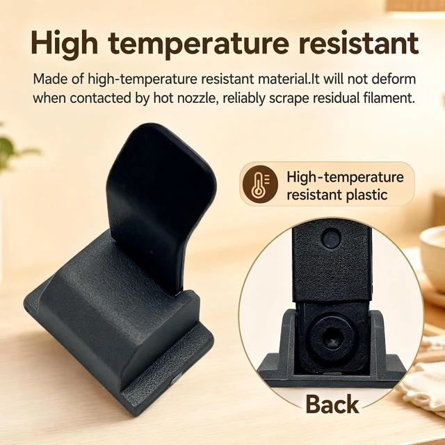Alt view image 5 of 7 - 4 Pack C5 Plug Seat Assembly for Flashforge Creator 5/5 Pro,Nozzle Blocker Prevent Filament color crossover, Automatic Nozzle Wiper, High Temp Resistant Anti-Ooze Block for 4-Toolhead FlashSwap System