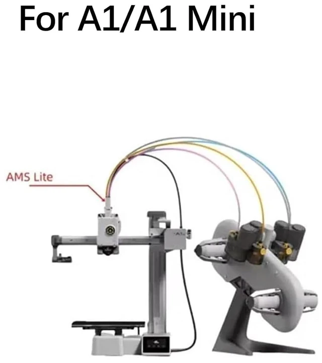 Alt view image 4 of 6 - Bamboo Lab A1/A1 Mini AMS Lite Filament Hub Five Way Components Switch consumables Multi-Color Printing for Bambu Lab 3D Printer Parts