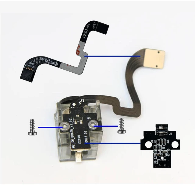 Alt view image 4 of 7 - Bamboo P1S Hotend & Extruder Hall Switch Board, Extruder Filament Sensor Board for Bambu Lab P1S/P1P, 3D Printer Feed Sensor Board Replacement, Essential 3D Printer Accessory