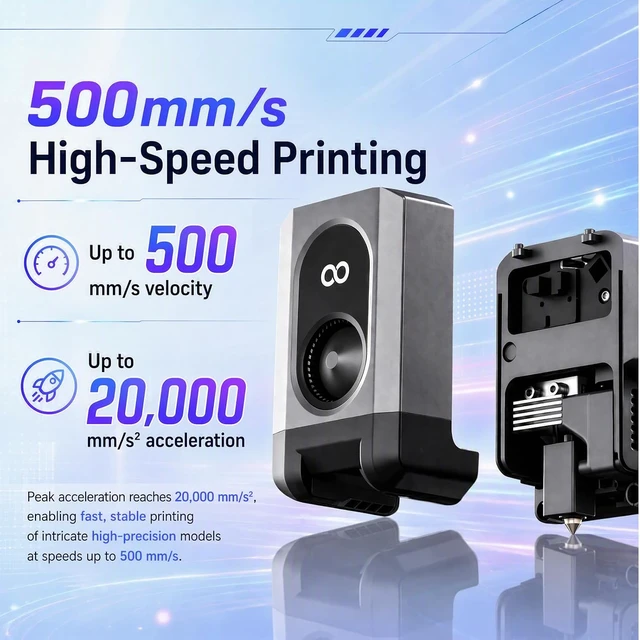 Alt view image 3 of 7 - 4PK Centauri Carbon 2 Hotend,0.2/0.4/0.6/0.8mm Hardened Steel Ceramic Heating,350°C HeatResistant Print Head,500 mm/s HighSpeed Printing, QuickDetachable WearResistant Nozzle for Elegoo CC2