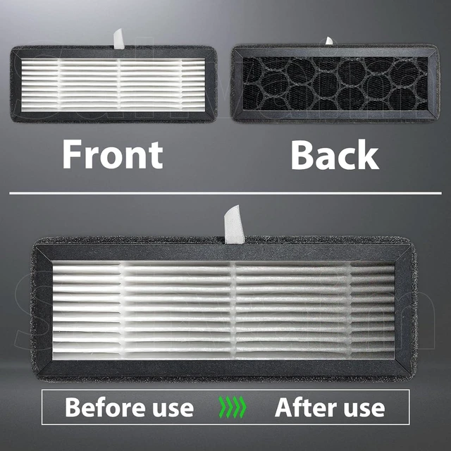 Alt view image 7 of 7 - 4 Pack AD5M/AD5X Air Filter with HEPA 13 Activated Carbon for Flashforge Adventurer 5M/5M Pro/AD5X 3D Printers, Replacement Filter for VOCs, PM2.5, Ultrafine Particles & Odors