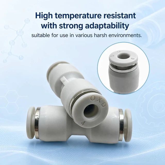 Alt view image 7 of 7 - 8 PCS PTFE Tube Connector for Flashforge Creator 5/C5,PU4 Bowden Tube Coupler Male Straight Pushin Filament Feed Adapter,360° Rotatable LeakProof for Bambu Lab A1 P2S P1P P1S X1 X1C H2 Series