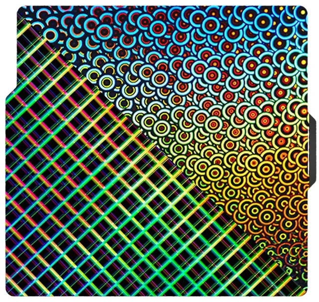 Main image of Smooth Kaleidoscope+Smooth Skynet Build Plate for Bambu Lab P2S/A1/X1C/X1/X1E/P1P/P1S 3D Printer, Upgraded H1H Build Plate for Bambu 3D Printers, 257x257mm Flexible Spring Steel Sheet Plate