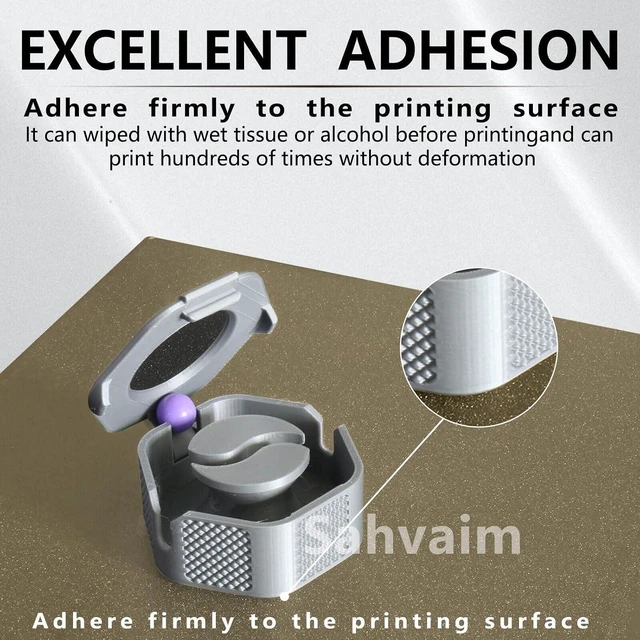 Alt view image 4 of 6 - Textured PEI Plate for Creatily Hi Combo 3D Printer,280x265 MM Double-Sided Build Pla Plate Heated Bed Spring Plate Printing 3D Printer Platform