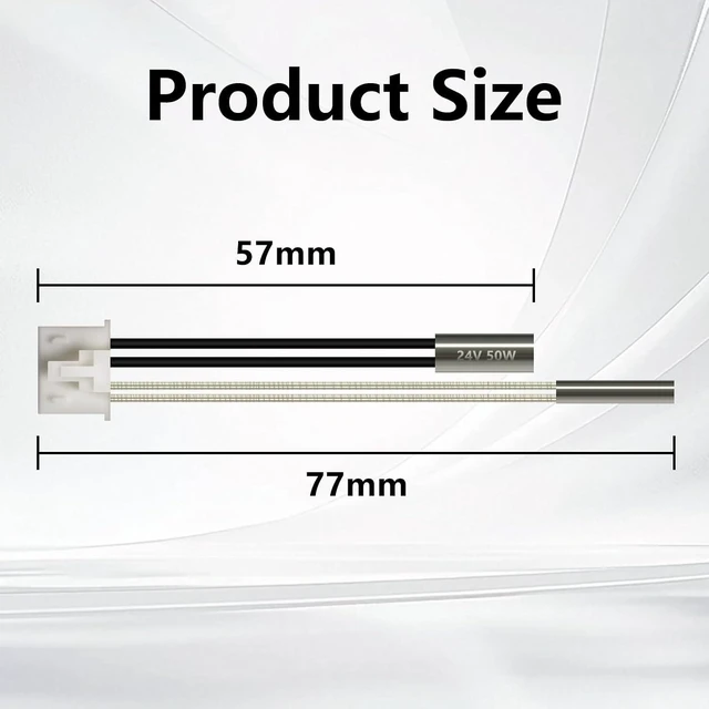 Alt view image 3 of 3 - Kobra S1 200K Thermistor Kit with 24V 50W Cartridge Heater for Anycubic Kobra S1 Combo Hotend- Enhanced Extruder Direct Replacement 3D Printer Accessories, High-Temp Sensor Upgrades