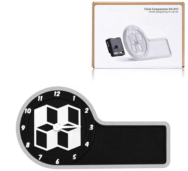 Main image of Makerworld MH011 3D Printer Clock Creative Model Components for Bambu Lab A1/X1/X1C/X1E/ P1P/P1S 3D Printer,3D Printer DIY Parts Makerworld Kits for Bambulabs-Prints NOT Included.