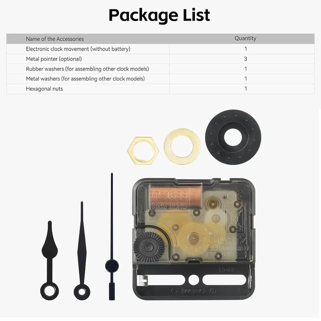 Alt view image 3 of 6 - Makerworld MH011 3D Printer Clock Creative Model Components for Bambu Lab A1/X1/X1C/X1E/ P1P/P1S 3D Printer,3D Printer DIY Parts Makerworld Kits for Bambulabs-Prints NOT Included.