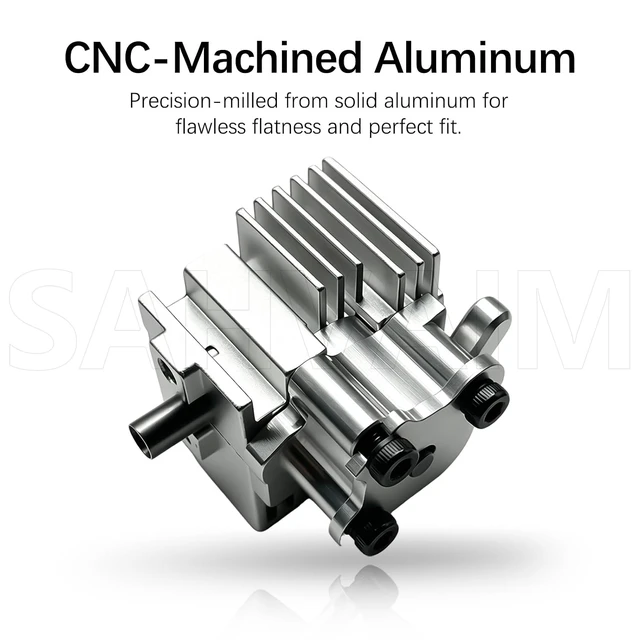 Alt view image 5 of 7 - Kobra S1 Hotend Heatsink Replacement for Anycubic Kobra S1 Combo, All Metal Aluminum Pre-Assembled Heatsink with Cooling Fins, Hot End Cooling Block for Print Head, 3D Printer Replacement Part