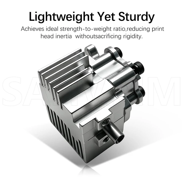 Alt view image 7 of 7 - Kobra S1 Hotend Heatsink Replacement for Anycubic Kobra S1 Combo, All Metal Aluminum Pre-Assembled Heatsink with Cooling Fins, Hot End Cooling Block for Print Head, 3D Printer Replacement Part