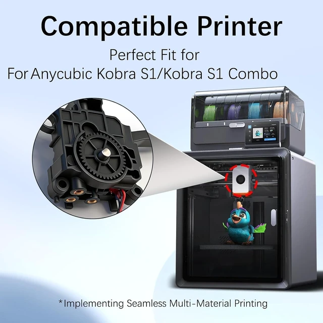 Alt view image 4 of 7 - for Kobra S1 Extruder Assembly for Anycubic Kobra S1 & Kobra S1 Combo, Built-in Filament Runout Detection PCBA and Cut Detection Sensor, Supports Up to 320°C High Temp Direct Drive Feeder Kit