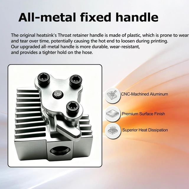 Alt view image 3 of 7 - 0.4MM for Kobra S1 Hotend Kit with FullMetal Aluminum HeatSink Sensor