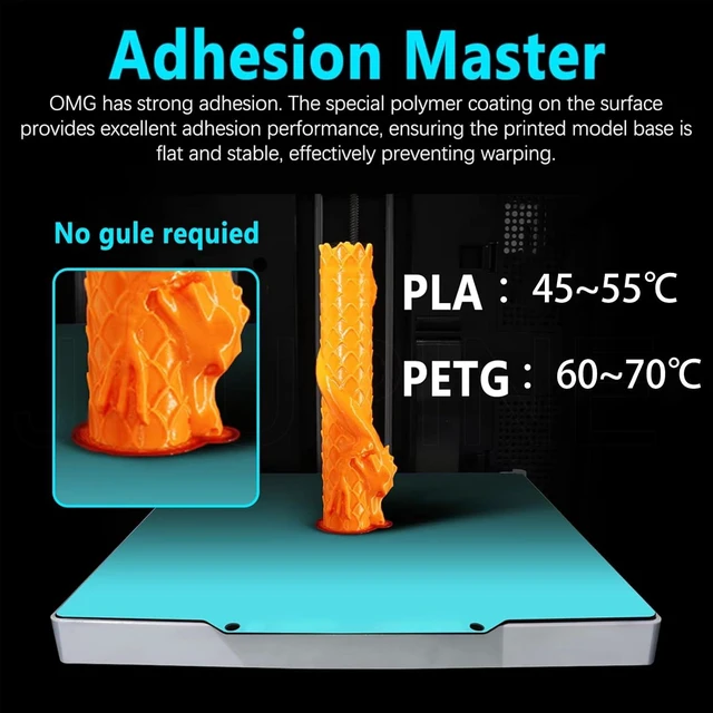 Alt view image 3 of 7 - Creator 5 Build Plate for Flashforge Creator 5/Creator 5 Pro,Low-Temperature C5 Cold Plate for PLA & PETG Printing,Thicker Spring Steel Sheet Heated Bed Platform with High Adhesion&Easy Release