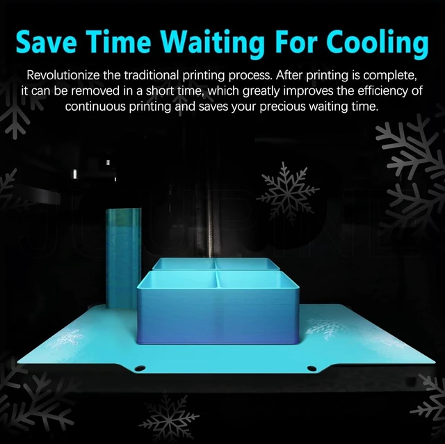 Alt view image 4 of 7 - Creator 5 Build Plate for Flashforge Creator 5/Creator 5 Pro,Low-Temperature C5 Cold Plate for PLA & PETG Printing,Thicker Spring Steel Sheet Heated Bed Platform with High Adhesion&Easy Release