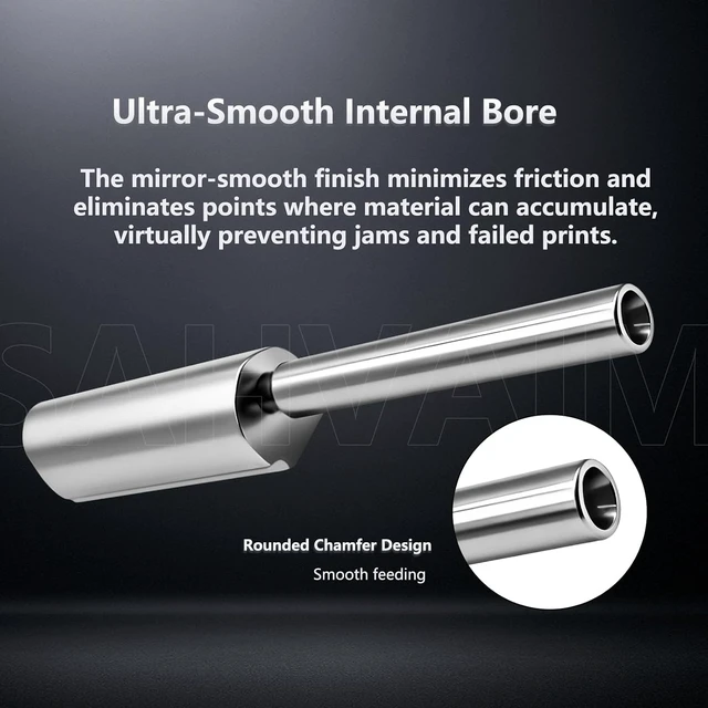 Alt view image 4 of 5 - 2 Pack 0.25 mm Integrated Hardened Steel Nozzle for Anycubic Kobra S1 Max Combo, Quick-Swap High Flow Leak-Proof Hot End Nozzle Replacement Kit with 2 Silicone Socks & 2 Nozzle Wipers