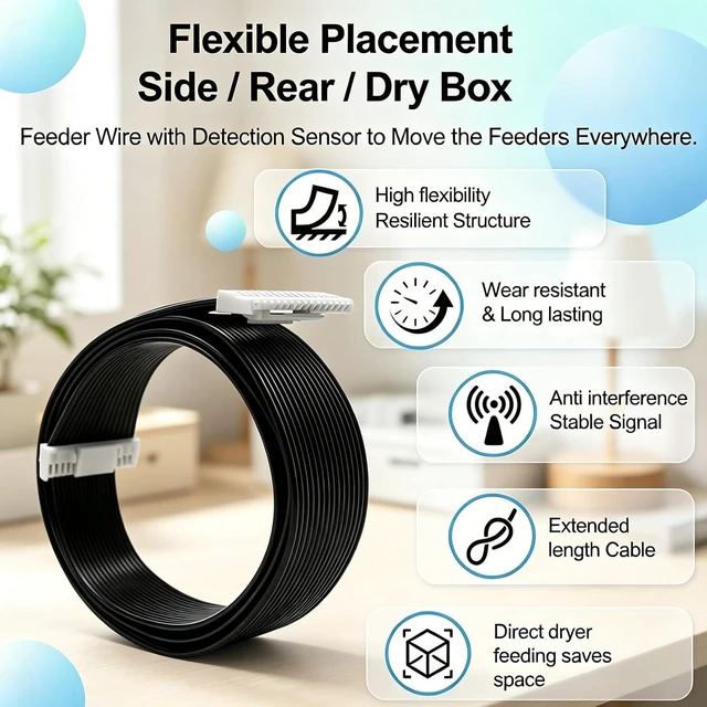 Alt view image 3 of 7 - For Snapmker U1 Feeding Extension Cable Module,Feeder Wire Replacement Part,FreelyMovable HighPrecision Detection Sensor,Flexible Bendable Cable with Buckle Lock Connector, PlugPlay 3D Printer part