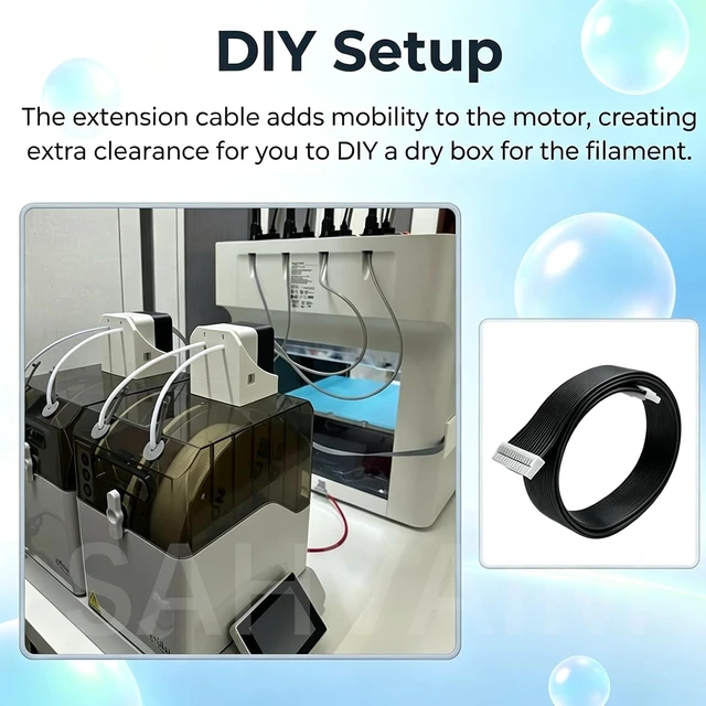 Alt view image 4 of 7 - For Snapmker U1 Feeding Extension Cable Module,Feeder Wire Replacement Part,FreelyMovable HighPrecision Detection Sensor,Flexible Bendable Cable with Buckle Lock Connector, PlugPlay 3D Printer part